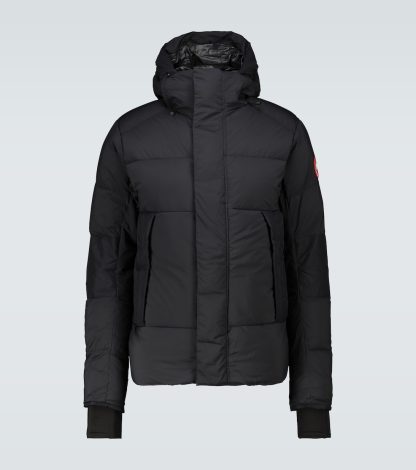 réplique de designer Canada Goose Veste à capuche Armstrong en noir