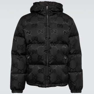 réplique de designer Gucci Doudoune Jumbo GG en noir