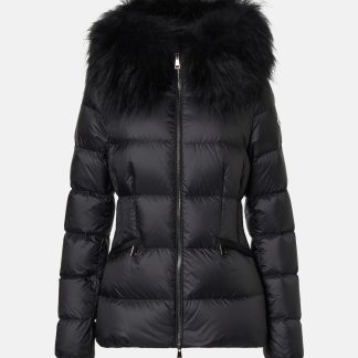 réplique de designer Moncler Veste en duvet bordée de shearling de Boed en noir