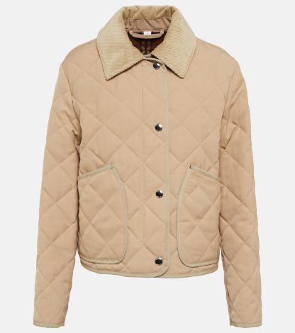 réplique de luxe Burberry Veste matelassée en beige