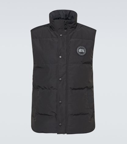 réplique de luxe Canada Goose Gilet en duvet Black Label Garson en noir