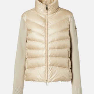 réplique de luxe Moncler Cardigan en laine à pans coupés