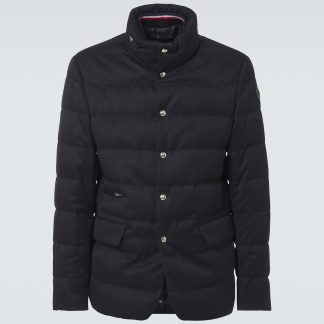 réplique de luxe Moncler Doudoune Bess en gabardine de laine matelassée