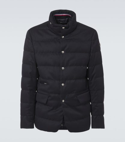 réplique de luxe Moncler Doudoune Bess en gabardine de laine matelassée