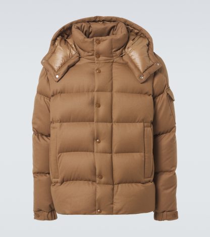 vente chaude designer Moncler Doudoune Vezere en marron