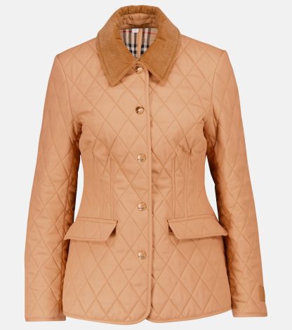 vente chaude luxe Burberry Veste matelassée en beige