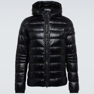 vente chaude luxe Canada Goose Doudoune à capuche Crofton en noir