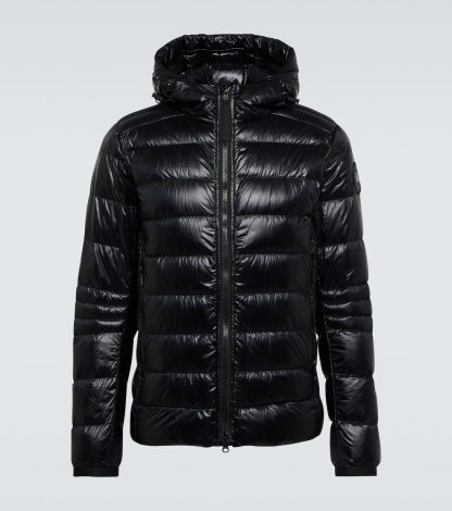 vente chaude luxe Canada Goose Doudoune à capuche Crofton en noir