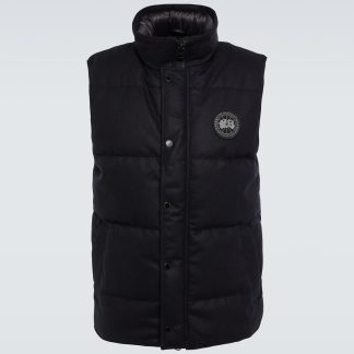 vente chaude luxe Canada Goose Gilet en duvet de laine mélangée Garson