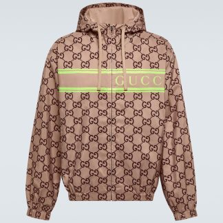 vente chaude luxe Gucci Sweat à capuche imprimé GG en multicolore