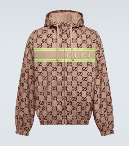 vente chaude luxe Gucci Sweat à capuche imprimé GG en multicolore