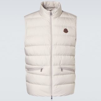 vente chaude luxe Moncler Gilet en duvet Treompan en blanc