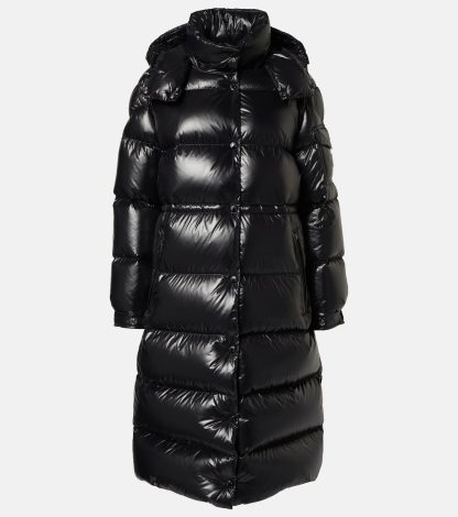 vente chaude luxe Moncler Manteau de duvet Cavettaz en noir