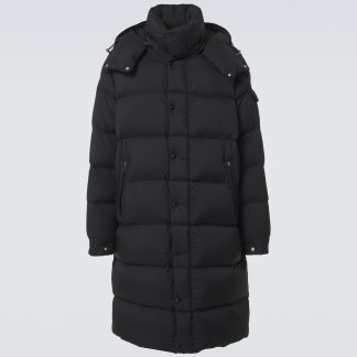 vente chaude luxe Moncler Parka en duvet matelassé Hanoverian en noir