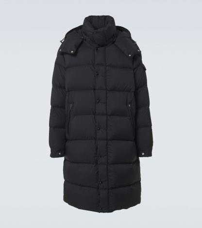 vente chaude luxe Moncler Parka en duvet matelassé Hanoverian en noir