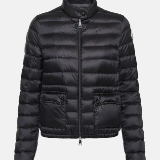 vente chaude luxe Moncler Veste en duvet matelassée Lans en noir