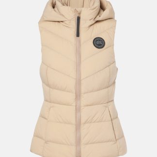 vente en gros de produits de luxe Canada Goose Gilet en duvet matelassé Black Label Clair en beige