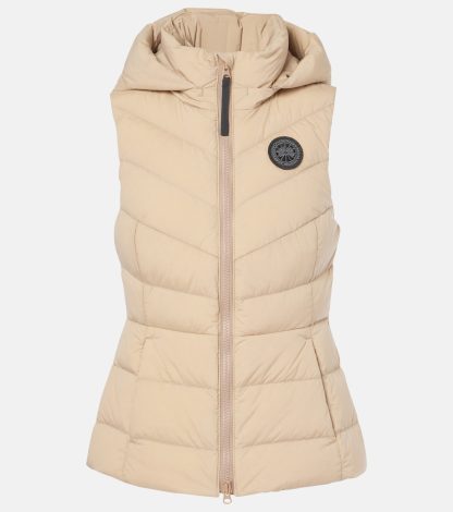 vente en gros de produits de luxe Canada Goose Gilet en duvet matelassé Black Label Clair en beige