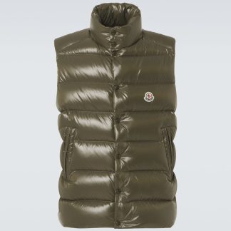 vente en gros de produits de luxe Moncler Gilet en duvet Tibb en vert